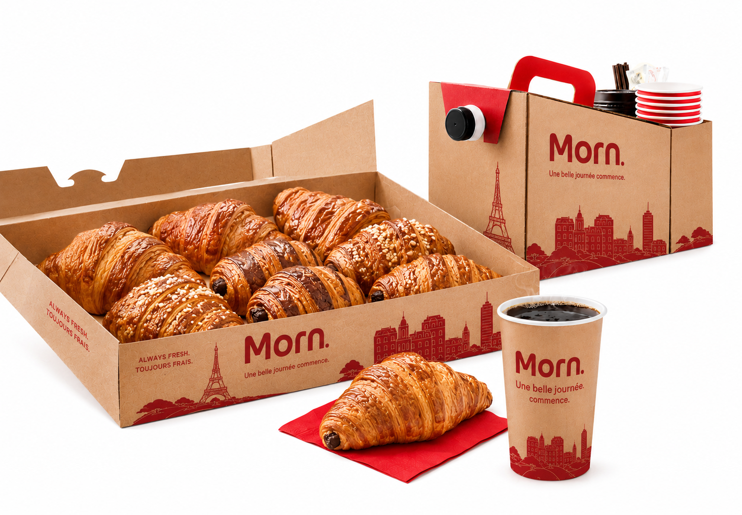 Équipe en réunion petit-déjeuner